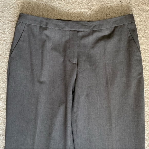 Ellen Tracy Stretch Straight Leg Trousers ~ Size 8 ~ Charcoal ~ Classic Workwear - Picture 11 of 14